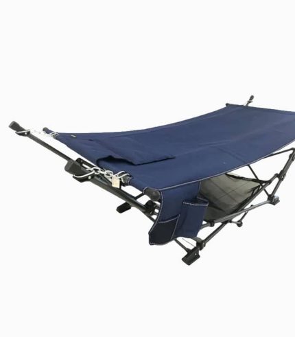 تخت تاشو کمپینگ مدل ننو راحتی با فریم فلزی – قابل حمل و سبک
