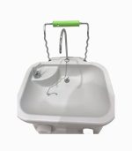 روشویی سیار کمپینگ با پدال پا و مخزن ۴۵ لیتری، دارای چرخ و ارتفاع قابل تنظیم