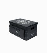 چرخ دستی کمپینگ تاشو با جعبه نگهدارنده و میز – سبک، مقاوم و قابل حمل