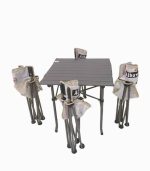 میز و صندلی تاشو کمپینگ ۴ تکه – آلومینیومی و سبک با پارچه مقاوم