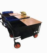 چرخ دستی تاشو کمپینگ و ساحل با ظرفیت بالا – مدل T004