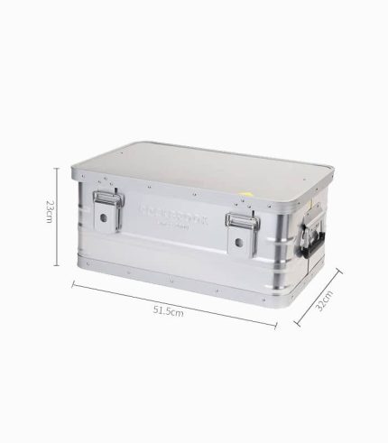 جعبه ذخیره‌سازی آلومینیومی کمپینگ قابل حمل با قفل – مدل BX1015