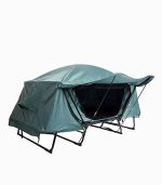 چادر تخت کمپینگ پرتابل ۲ نفره با پایه – ضدآب و مقاوم، همراه کیف حمل