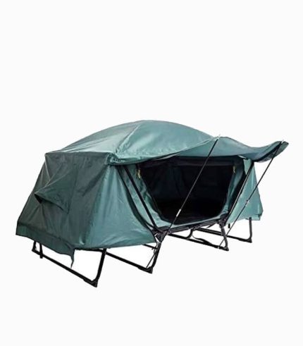چادر تخت کمپینگ پرتابل ۲ نفره با پایه – ضدآب و مقاوم، همراه کیف حمل