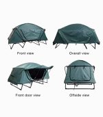 چادر تخت کمپینگ پرتابل ۲ نفره با پایه – ضدآب و مقاوم، همراه کیف حمل