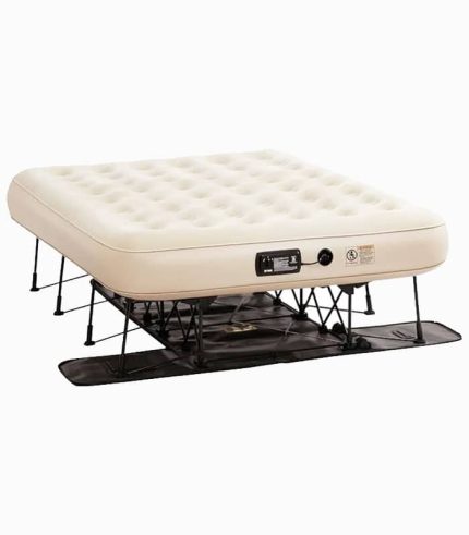 تشک بادی دو نفره خودکار با پمپ برقی و کیف چرخ‌دار – 198×152×30 سانتی‌متر