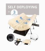 تشک بادی دو نفره خودکار با پمپ برقی و کیف چرخدار – 198×152×30 سانتیمتر