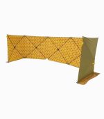دیوار بادی صحرایی تاشو ضدباد کمپینگ و باغ – پرده محافظ جمع‌شونده