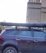 سایبان خودرو تاشو ۲۷۰ درجه چهار فصل با چراغ LED – مناسب کمپینگ و فضای باز