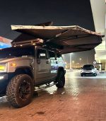 سایبان خودرو تاشو ۲۷۰ درجه چهار فصل با چراغ LED – مناسب کمپینگ و فضای باز