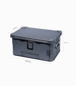 صندوق چندمنظوره کمپینگ تاشو ۵۰ لیتری با پایه – قابل استفاده به عنوان میز