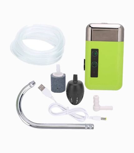 پمپ هوادهی و اکسیژن آب قابل شارژ با 3 حالت و چراغ LED مدل Induction Air Pump