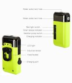 پمپ هوادهی و اکسیژن آب قابل شارژ با 3 حالت و چراغ LED مدل Induction Air Pump