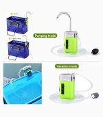 پمپ هوادهی و اکسیژن آب قابل شارژ با 3 حالت و چراغ LED مدل Induction Air Pump