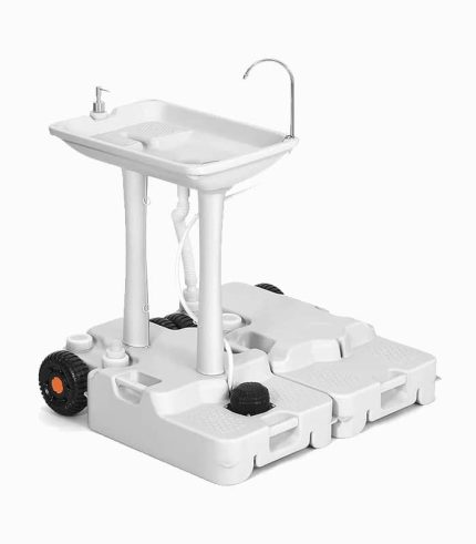 سینک قابل حمل کمپینگ 30 لیتری با مخزن آب و چرخ مدل CH30L