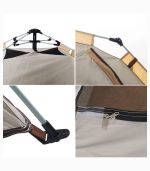 چادر کمپینگ پرتابل چهار فصل با سایه‌بانی هیدرولیک خودکار – مناسب ۳ تا ۴ نفر