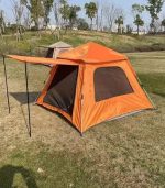 چادر کمپینگ پرتابل چهار فصل با سایه‌بانی هیدرولیک خودکار – مناسب ۳ تا ۴ نفر