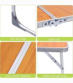 میز تاشو قابل حمل کمپینگ سبک با دسته حمل – مناسب سفر و فضای باز