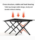 میز تاشو کمپینگ قابل حمل با کیف – مناسب پیکنیک، ساحل، مهمانی و سفر
