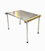 میز تاشو قابل حمل استیل ضدزنگ با کیف – مناسب کمپینگ، پیک‌نیک و باربیکیو