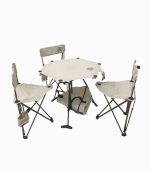 میز تاشو قابل حمل همراه با ۳ صندلی – مناسب کمپینگ و پیکنیک