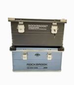 جعبه ذخیرهسازی آلومینیومی ۵۰ لیتری کمپینگ با پایه تاشو و قفل