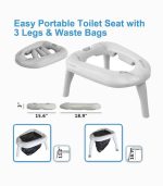 توالت قابل حمل مسافرتی با 3 پایه و شلنگ شستشو مدل CH512