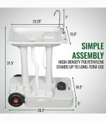 روشویی قابل حمل کمپینگ با مخزن 20 لیتری و پمپ پدالی مدل CH20L