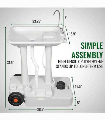 روشویی قابل حمل کمپینگ با مخزن 20 لیتری و پمپ پدالی مدل CH20L