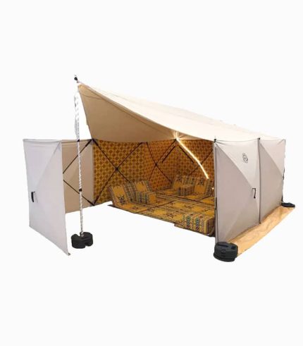 چادر کمپینگ خانوادگی بزرگ با فنس باز – چادر ضدآب و مقاوم برای سفر و طبیعت