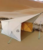 چادر کمپینگ خانوادگی بزرگ با فنس باز – چادر ضدآب و مقاوم برای سفر و طبیعت