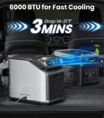 کولر گازی قابل حمل کمپینگ مدل 550W با کنترل از راه دور | تهویه هوای چادری و خودرو