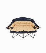 صندلی تاشو دونفره کمپینگ با جا لیوانی و کیف حمل