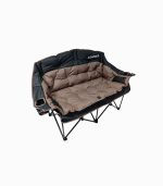 صندلی تاشو دونفره کمپینگ با جا لیوانی و کیف حمل