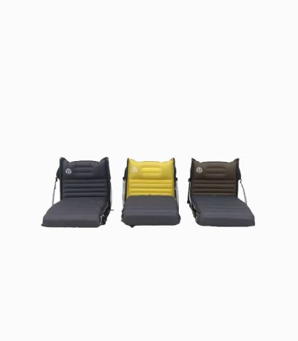 تشک بادی صندلی‌دار تاشو کمپینگ و کوسن استراحت چندمنظوره