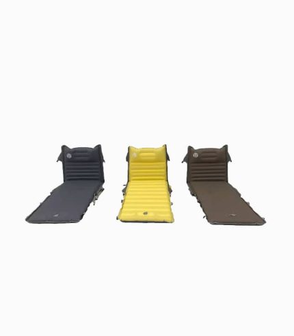 تشک بادی صندلی‌دار تاشو کمپینگ و کوسن استراحت چندمنظوره