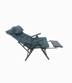 صندلی راحتی تاشو چهار فصل با بالشت و پاف زیرپایی