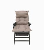 صندلی راحتی تاشو چهار فصل با بالشت و پاف زیرپایی