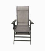 صندلی راحتی تاشو چهار فصل با بالشت و پاف زیرپایی