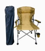 صندلی تاشو کمپینگ قابل حمل با جا لیوانی و کیف حمل