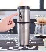 قهوهساز قابل حمل چندکاره با آسیاب برقی و شارژ USB