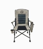 صندلی تاشو سنگین با جا لیوانی – مناسب کمپینگ، ساحل و ماهیگیری
