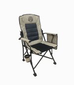 صندلی تاشو سنگین با جا لیوانی – مناسب کمپینگ، ساحل و ماهیگیری