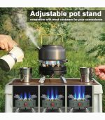 اجاق گاز کمپینگ تاشو قابل حمل با قدرت بالا و تنظیم شعله