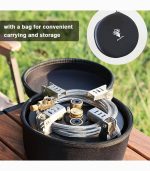 اجاق گاز کمپینگ تاشو قابل حمل با قدرت بالا و تنظیم شعله