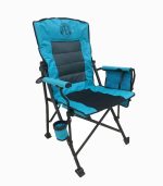 صندلی تاشو سنگین با جا لیوانی – مناسب کمپینگ، ساحل و ماهیگیری