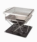 باربیکیو ذغالی و آتشدان تاشو قابل حمل با کیف