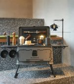 میز و جعبه چندکاره قابل حمل ۵۰ لیتری با پایه Camping Table Silver