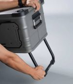 میز و جعبه چندکاره قابل حمل ۵۰ لیتری با پایه Camping Table Silver