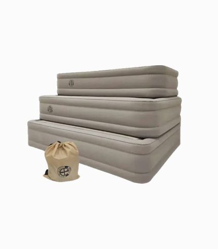 تشک بادی قابل حمل با پمپ برقی شارژی | تخت بادی اتوماتیک با بالش رایگان